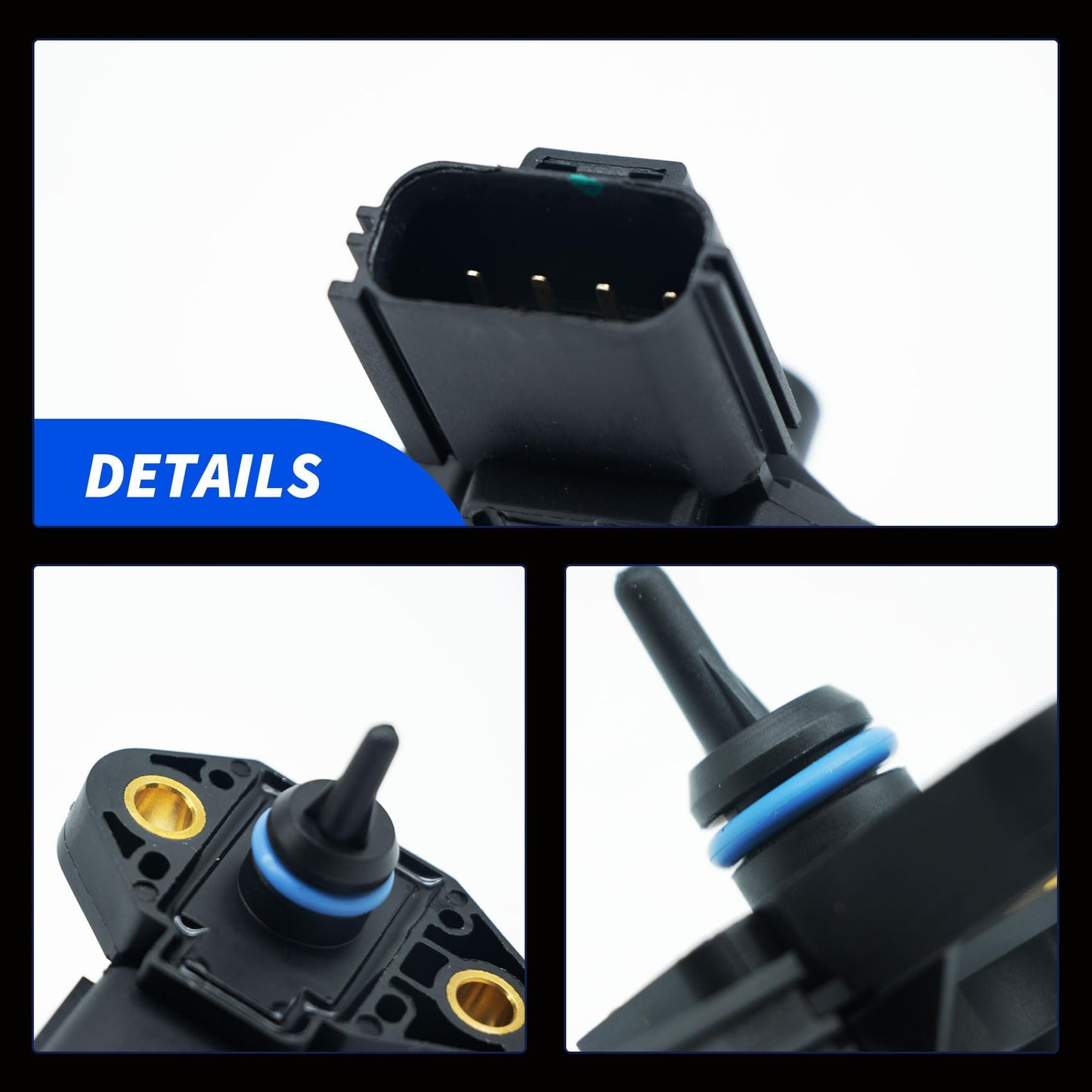 HiSport 0261230093 Fuel Injection Pressure Sensor Compatible with Ford Crown Victoria E-150 E-250 E-350 E-450 Escape F-250 F-350 F-450 Super Duty Lincoln Mark LT Mazda Tribute Mercury Marine