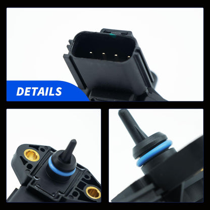 HiSport 0261230093 Fuel Injection Pressure Sensor Compatible with Ford Crown Victoria E-150 E-250 E-350 E-450 Escape F-250 F-350 F-450 Super Duty Lincoln Mark LT Mazda Tribute Mercury Marine