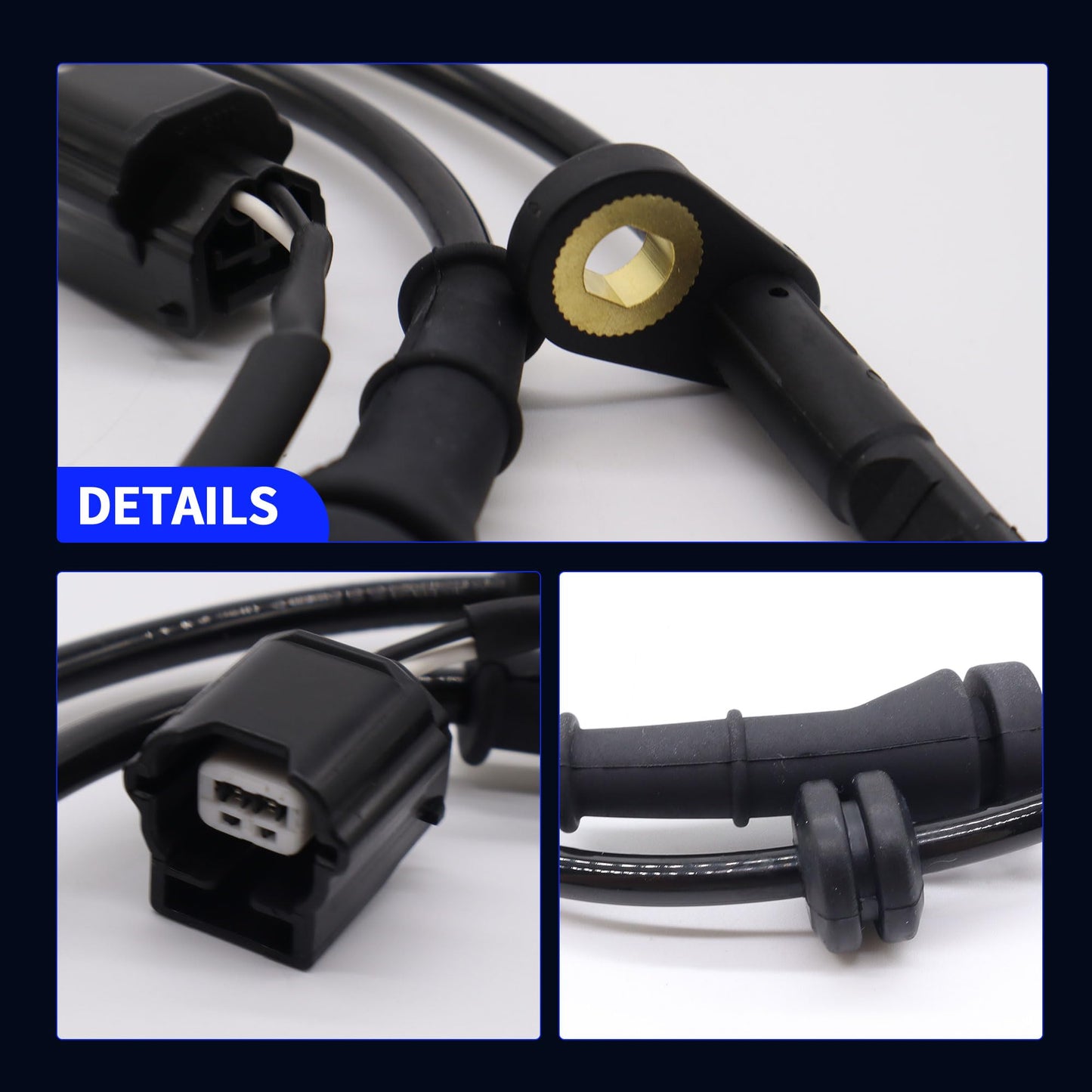 HiSport Front Left or Right ABS Wheel Speed Sensor Compatible with Nissan Murano V6 3.5L 2009-2014 Front Driver or Passenger Side Replaces 47910-1AA0A, 479101AA0A ALS2500