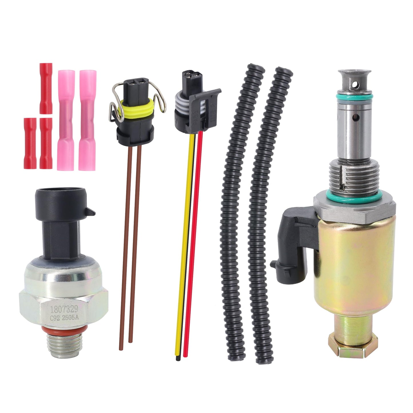 HiSport 7.3 IPR Valve Injector Pressure Regulator & ICP Control Sensor with Pigtail Connector Compatible with Ford Excursion, F-250 F-350 F-450 F-550 Super Duty, F81A9C968AA F5TZ9C968A 1841217C91