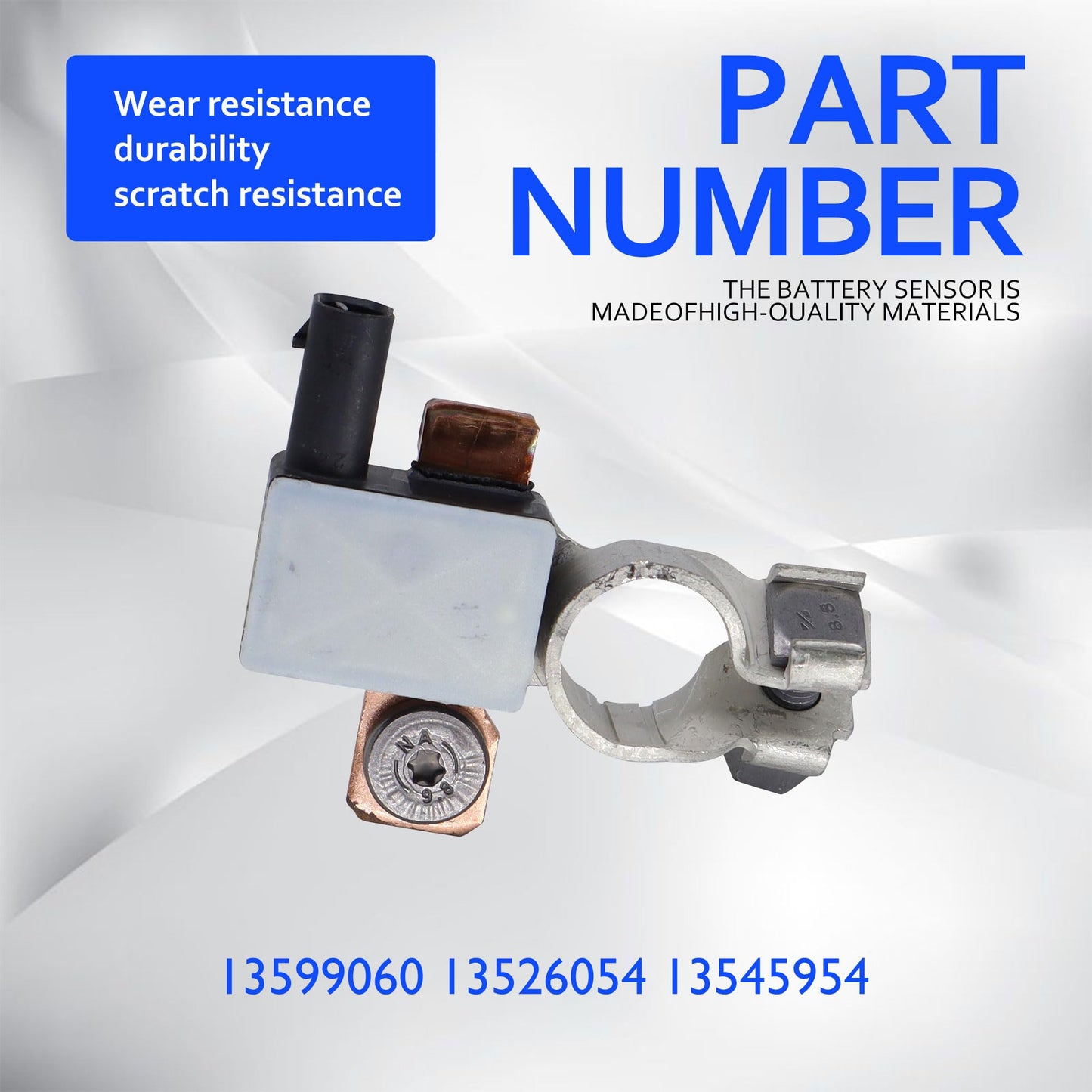 HiSport 13599060 Battery Current Sensor - Compatible with XT5 2017 Chevy Malibu 2016 2017 GMC Acadia 2017 2018 - Replace 13526054 13545954
