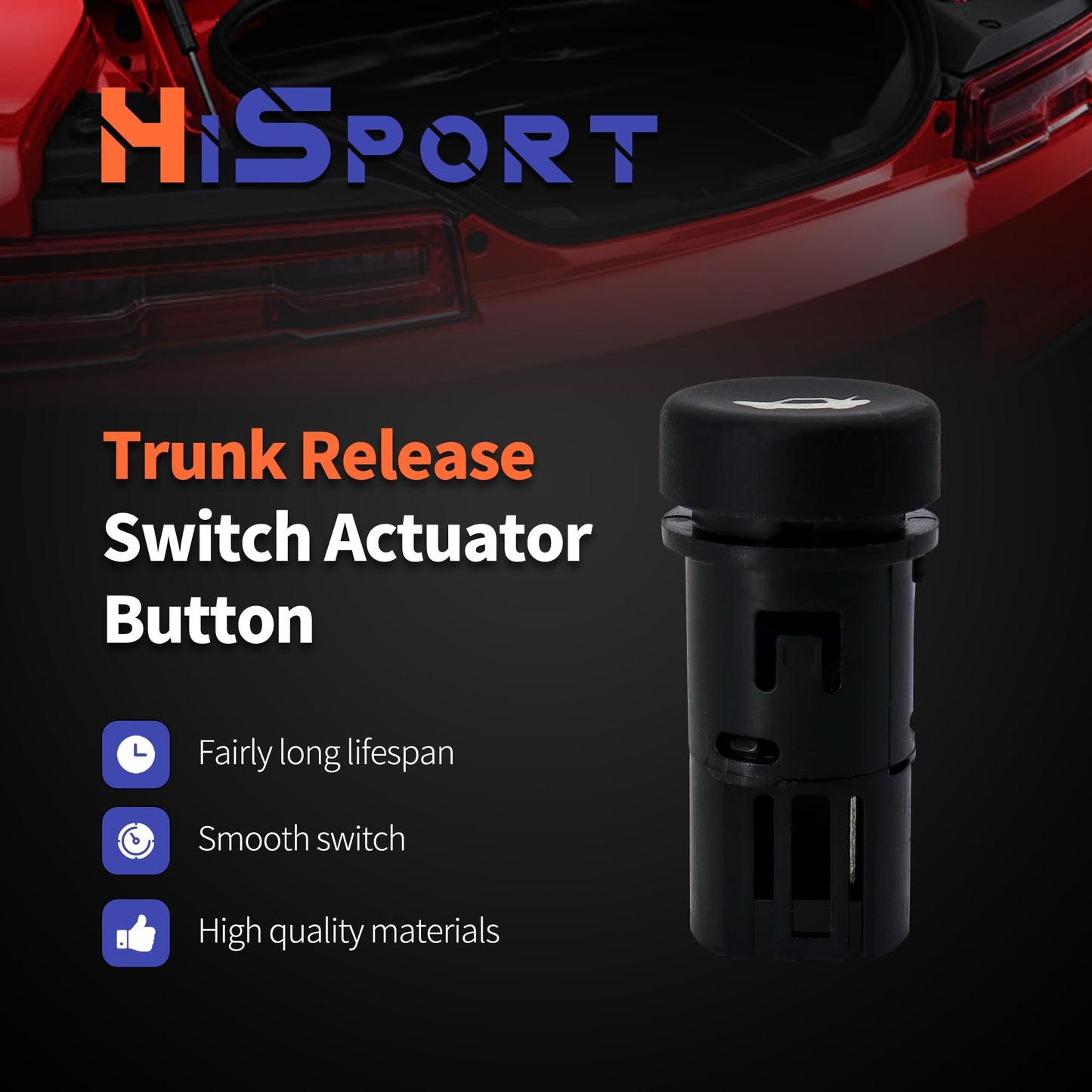 HiSport Trunk Release Switch Button - Compatible with Chevrolet Camaro 2010-2015 Replaces 92224594 22626464 22734487