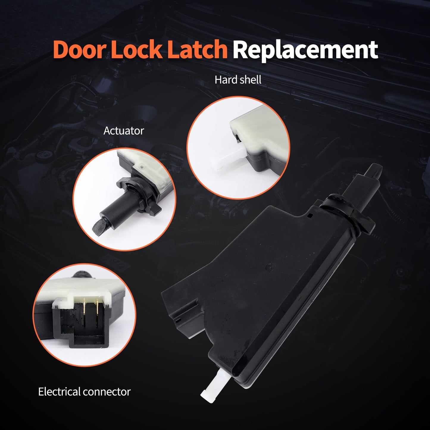 HiSport Fuel Lid Door Lock Latch Actuator 78850CD06B - Compatible with Nissan 350Z 2003 2004 2005 2006 2007 2008 2009