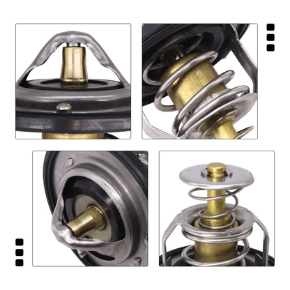 HiSport Engine Thermostat with Gasket 131-160 131160 89018168 Compatible with Chevy GMC Cadillac - Escalade, Avalanche Silverado Suburban Tahoe Trailblazer, Canyon Envoy Savana Sierra Yukon, More