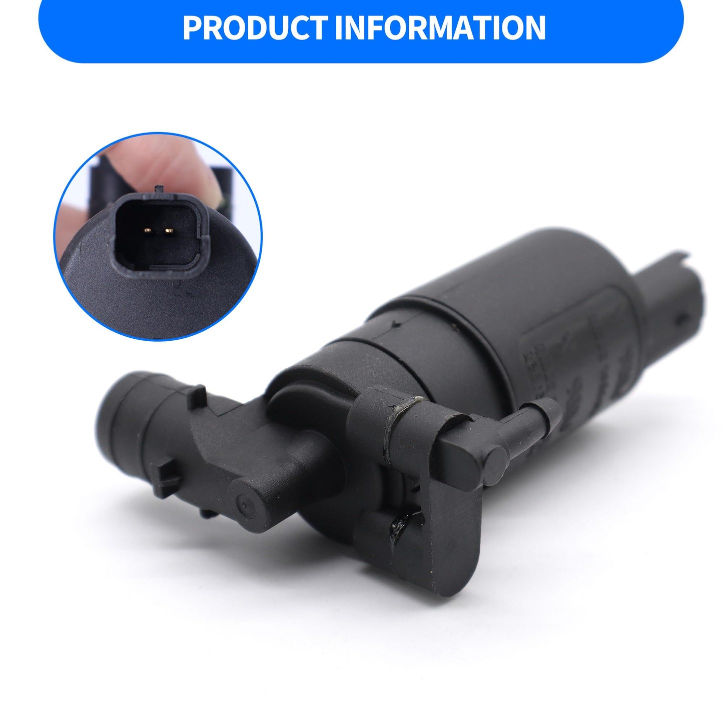 HiSport 28920-7S200 Windshield Washer Pump - Compatible with INFINITI Q50 2014-2022 Q60 2017-2022 Nissan Frontier 2009-2021 TITAN 2004-2015