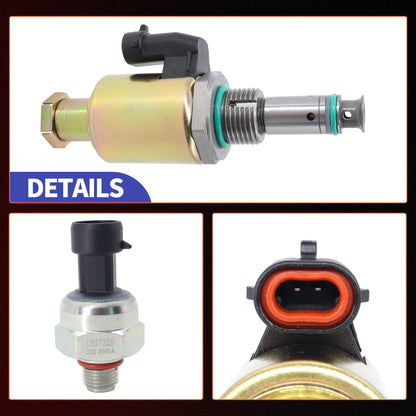 HiSport 7.3 IPR Valve Injector Pressure Regulator & ICP Control Sensor with Pigtail Connector Compatible with Ford Excursion, F-250 F-350 F-450 F-550 Super Duty, F81A9C968AA F5TZ9C968A 1841217C91