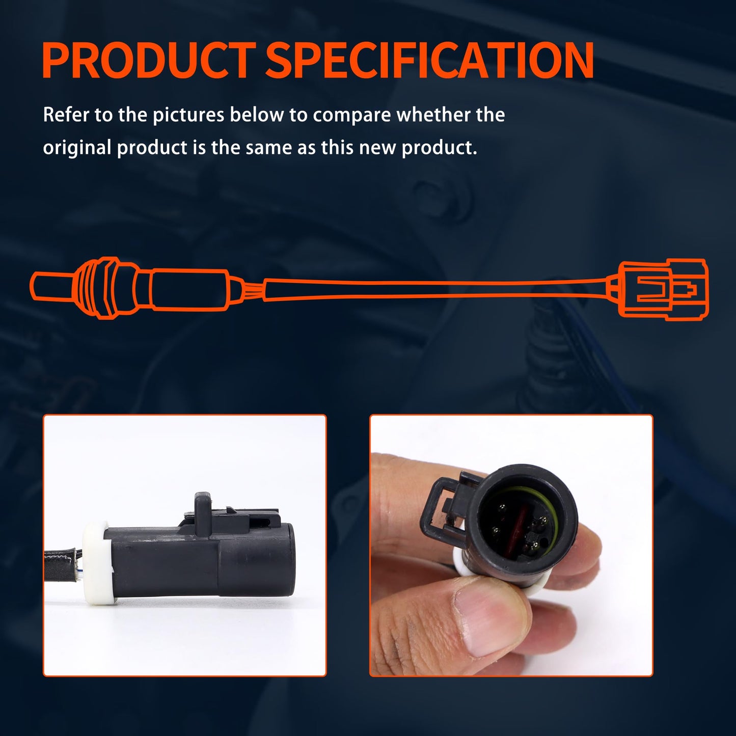 HiSport 15716 15717 O2 Oxygen Sensor Upstream Downstream - Compatible with Ford Aerostar Bronco Lincoln Aviator Blackwood Replaces 2344401 234-4046