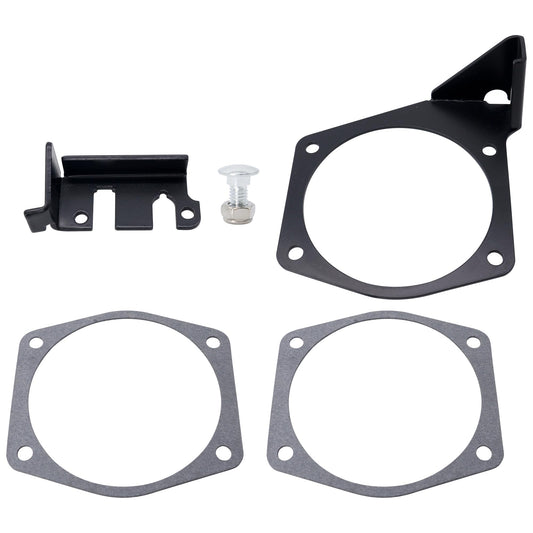 HiSport 81012 4-Bolt Throttle Cable Bracket - Intakes 92MM-102MM Compatible with Chevrolet Camaro Corvette Trailblazer SSR Impala Cadillac CTS XLR Pontiac G8 GTO Replaces 81042 81001 81002 81003