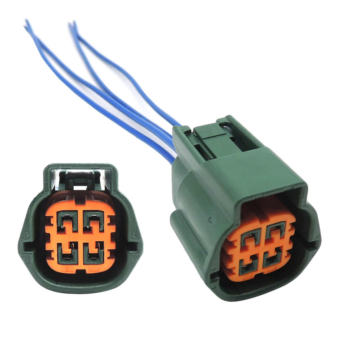 HiSport 4 pin 4-Way 4 Wire Connector for O2 Sensor Compatible with Nissan Altima 2002-2007,Sentra 2002-2006,Frontier 2005-2019,Titan 2004-2015 Replace RS04FG