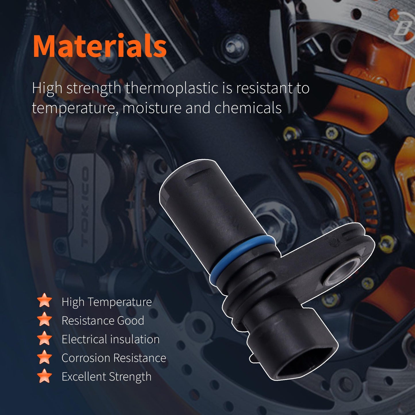 HiSport Vehicle Speed Sensor 74402-05B - Compatible with Harley Davidson Softail Touring Sportster Dyna Sportster - Replace 7440205B 74402-05A 74402-05