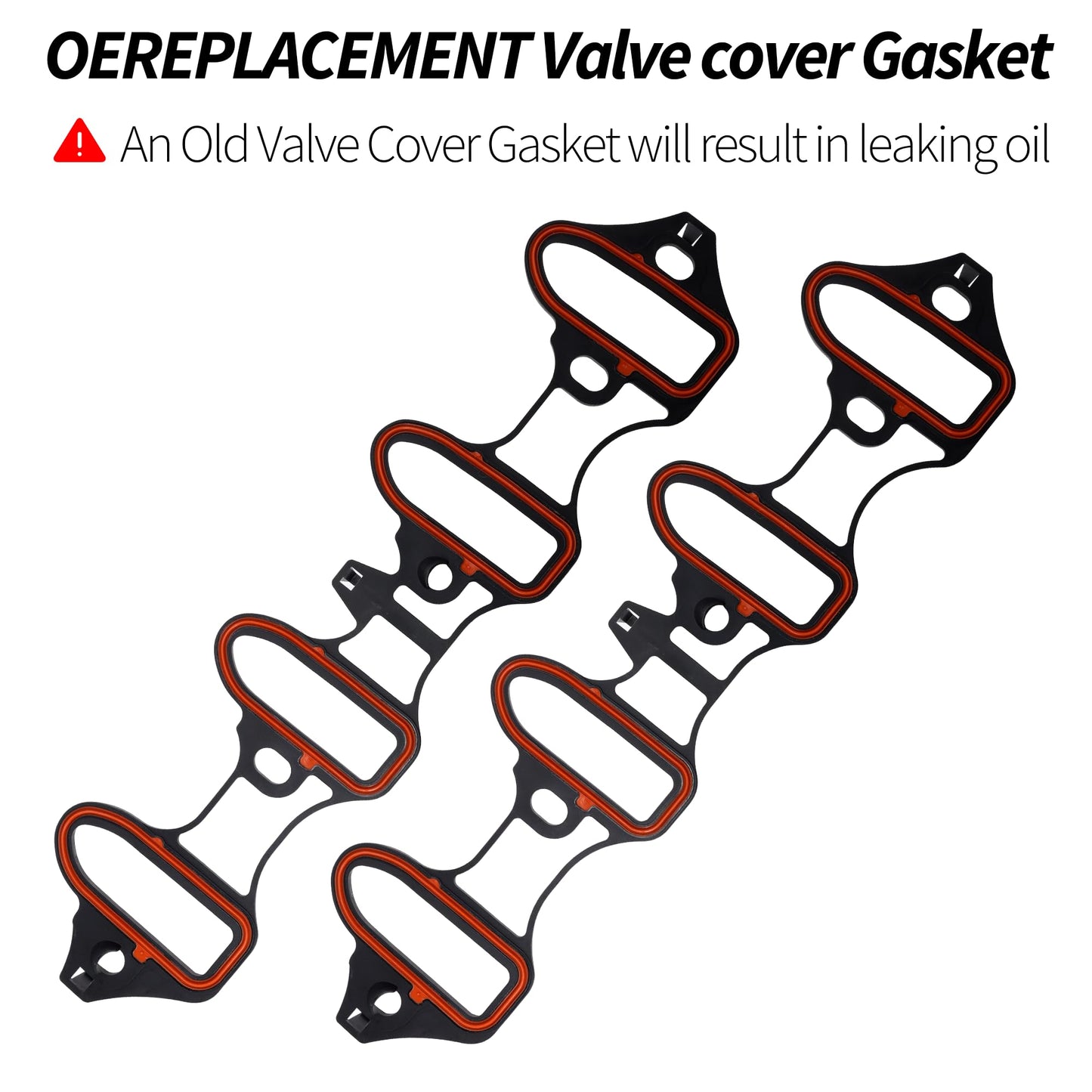 HiSport 89060413 Intake Manifold Gasket Kit - Compatible with Chevy Silverado Suburban Tahoe Yukon Savana GMC Sierra Cadillac Escalade | Direct Fit for 4.8L 5.3L 6.0L Engines - Part MS98016T