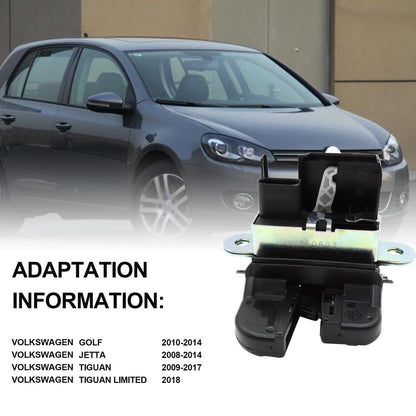 HiSport Trunk Latch Tailgate Lock 5M0827505E - Trunk Latch Actuator Compatible with 2010-2014 Volkswagen Jetta Sportwagen 2008-2017 - Replace 5M0827505B