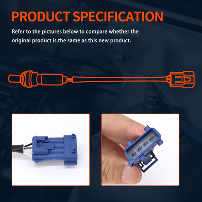 HiSport Downstream O2 Oxygen Sensor Compatible with Mini Cooper R55 R56 R57 L4 1.6L Peugeot 206 207 208 306 307 308 508 Replaces 11787548961 9636968380 9642470880 754896180 9636968380 V754896180