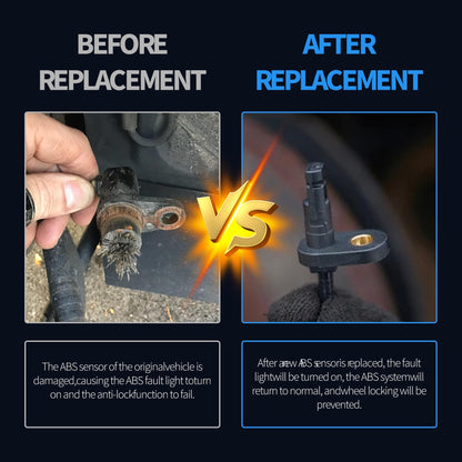 HiSport XR822753 ABS Wheel Speed Sensor Compatible with Jaguar S-Type 2003-2008, Super V8 2005-2009, Vanden plas, XJ8, XJR 2004-2009, XK 2007-2009, XK8 2003-2006, XKR 2003-2009 Replace ALS524