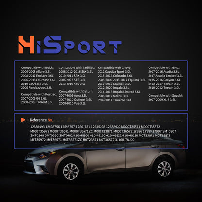 HiSport New Starter Motor 12645298 17986N - Compatible with Buick Cadillac Chevy GMC Pontiac Saturn Suzuki Malibu Traverse Acadia Limited Canyon Terrain G6 Torrent Aura Outlook Vue XL-7 2006-2019