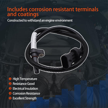 HiSport Turbocharger Speed Sensor 68039104AA - Turbo Charger Output Speed Sensor Compatible with Cummins Holset ISB ISC ISL ISX 6.7L 24V Diesel Dodge RAM 2007-2010 - Replaces 904341 5550060