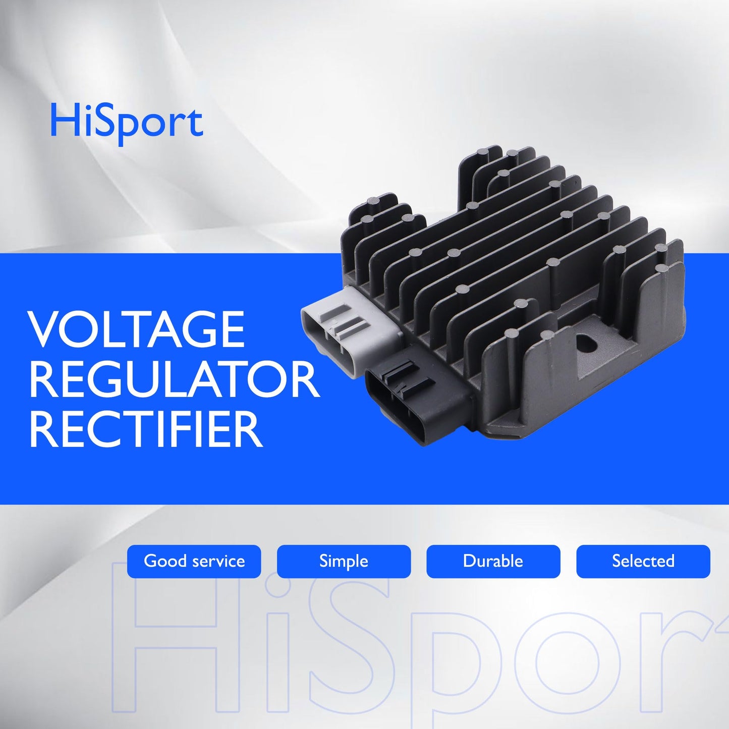 HiSport Voltage Regulator Rectifier - Compatible with Polaris General 1000 General 4 1000 General XP 1000 General XP 4 1000 Ranger 1000 Ranger 500 Ranger 570 - Replace 4014856 4014868