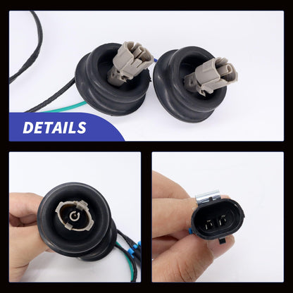 HiSport Ignition Dual Knock Sensor Connectors with Wire Harness Kit 12601822 917-033 Compatible with Chevy Suburban Silverado Avalanche Tahoe & GMC Sierra Yukon & Cadillac, 4.8L 5.3L 6.0L