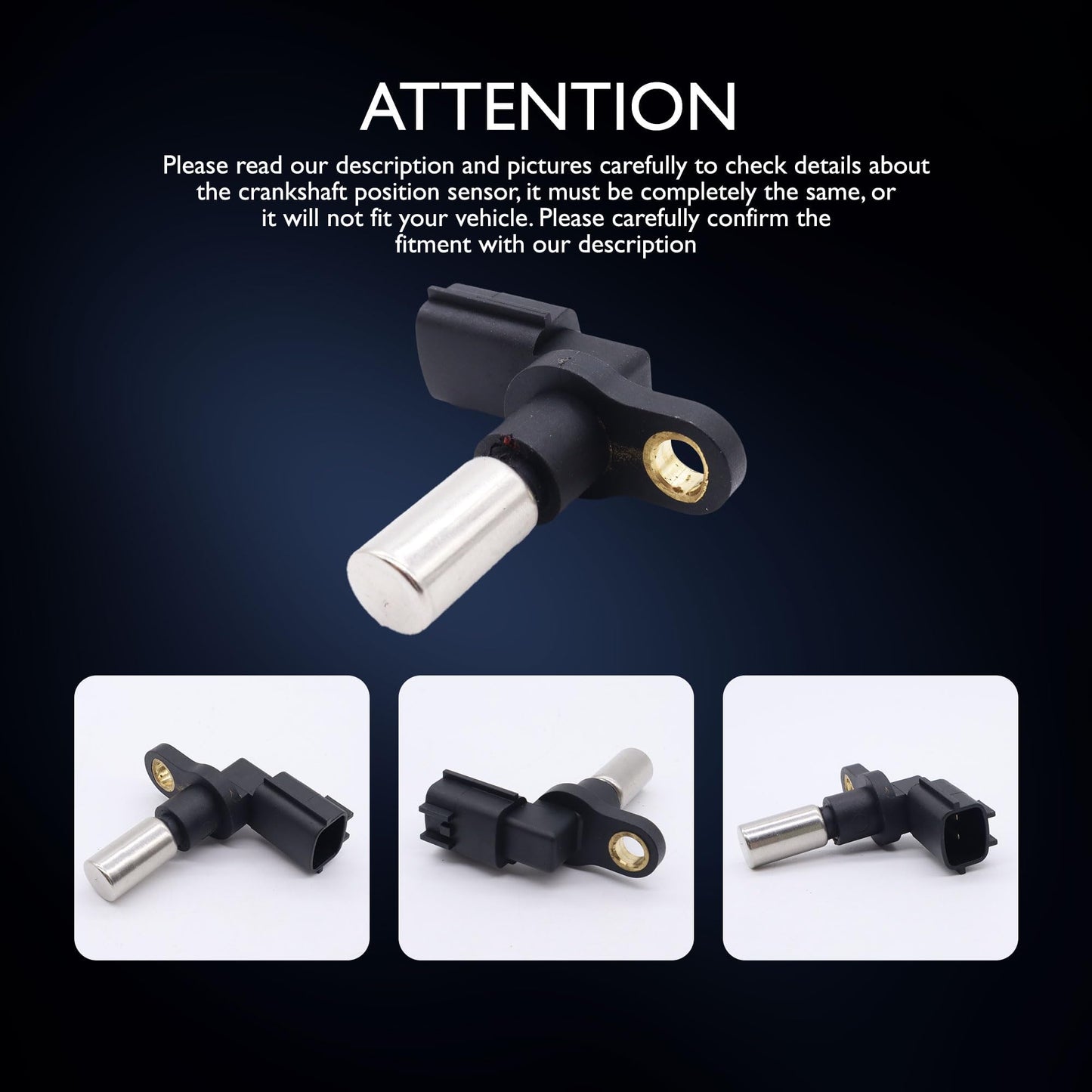 HiSport Crankshaft Position Sensor - Compatible with Nissan D21 Pickup 2001-2002 Frontier 1998-2004 NP300 2013-2015 Pickup 1991-2008 Upvan 2002-2003 Xterra 2000 Replaces 23731-3S500