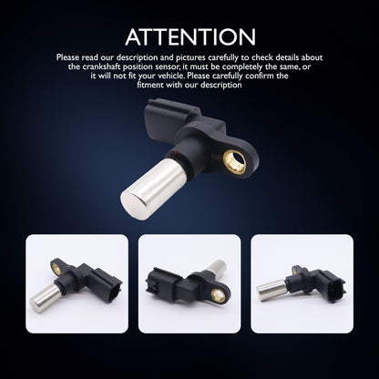 HiSport Crankshaft Position Sensor - Compatible with Nissan D21 Pickup 2001-2002 Frontier 1998-2004 NP300 2013-2015 Pickup 1991-2008 Upvan 2002-2003 Xterra 2000 Replaces 23731-3S500