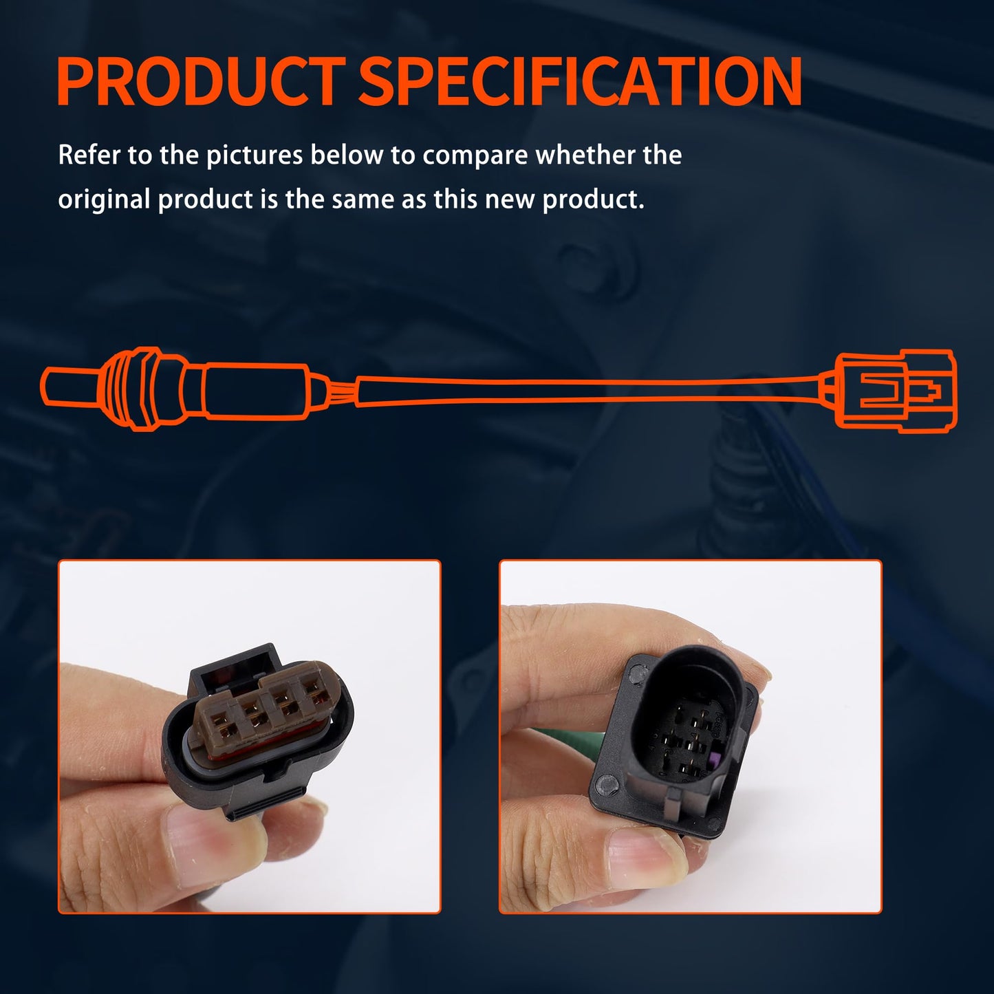 HiSport Oxygen O2 Sensor Upstream Downstream - Compatible with Ford Fusion 2014-2020 Replacement 234-5172 234-8039