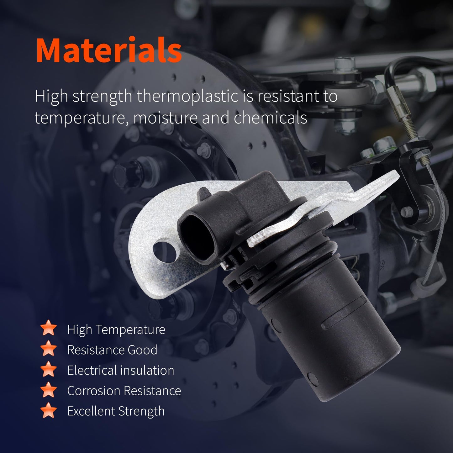 HiSport 24225896 ABS Wheel Speed Sensor - Compatible with Chevy Astro Avalanche 1500 Blazer C1500 C2500 Suburban Camaro Caprice Colorado Express 1500 2500 S10 SSR Tahoe 1996-2014 - Replace 213-1701