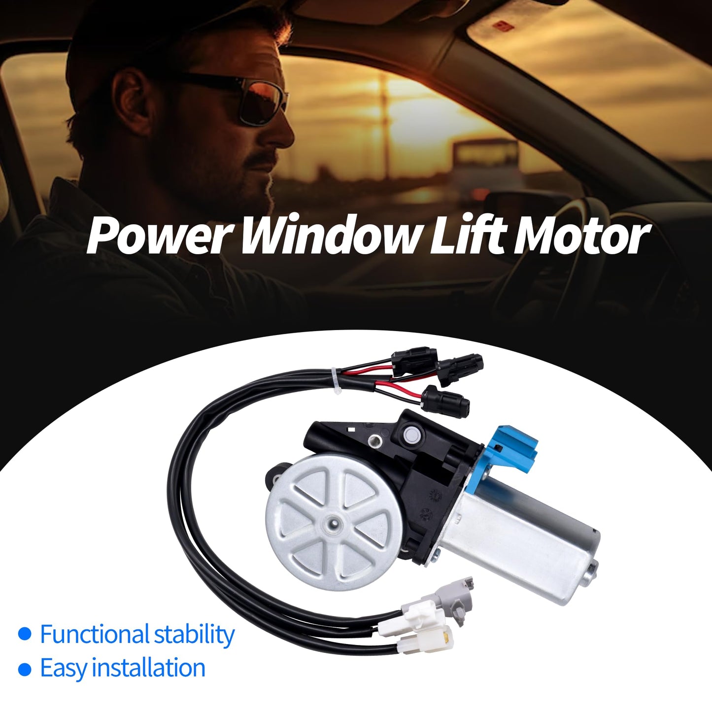 HiSport 8340260G01 Power Window Lift Motor Replacement for Toyota 4Runner 1992-2002 Tailgate Window Motor,Compatible with Suzuki Lexus