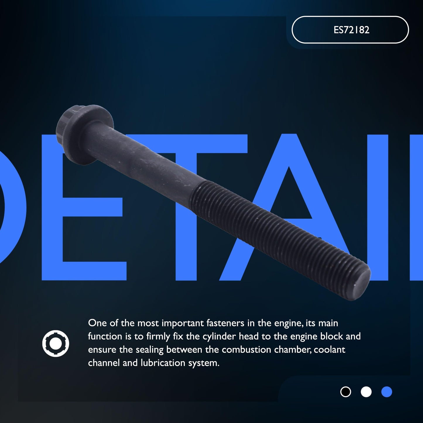 HiSport Engine Cylinder Head Bolt Set 10PC - Compatible with Toyota Tacoma 1995-2020 4Runner 1996-2010 T100 1994-1998 2.4L 2.7L - Replace ES72182 220-1043 GS33402