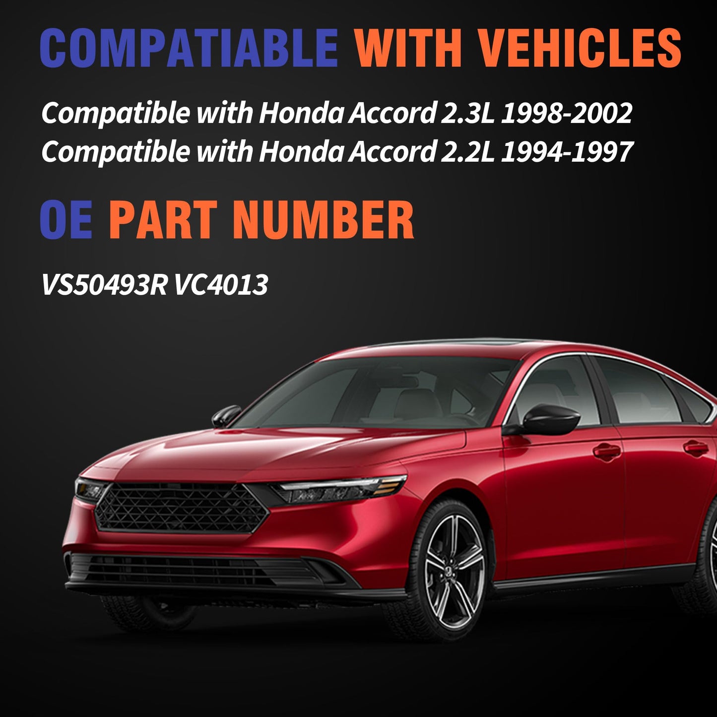 HiSport Engine Valve Cover Gasket Set - Compatible with Honda Accord 2.3L 1998 1999 2000 2001 2002 2.2L 1994 1995 1996 1997 - Replace VS50493R