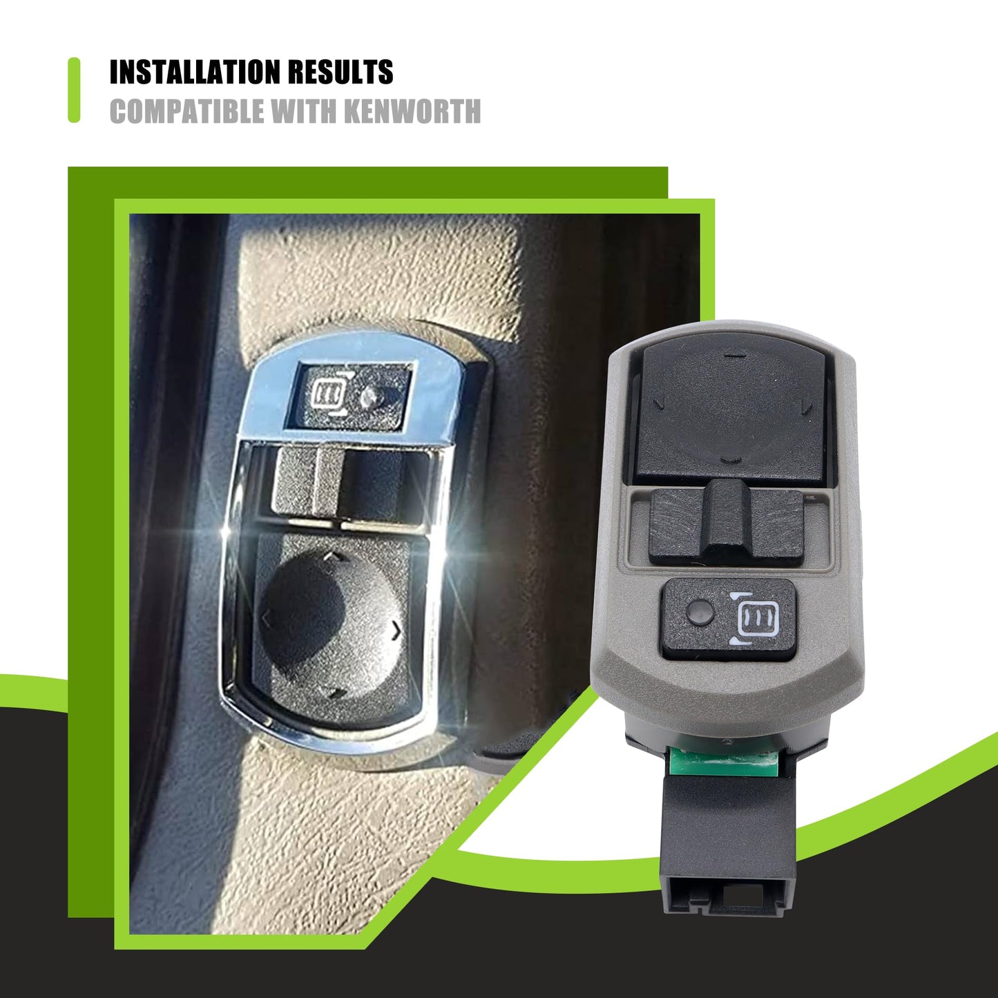 HiSport 901-5401 Heavy Duty Mirror Switch - Compatible with Kenworth T660 2006 2007 2008 2009 2010 - Replace ?P27-1181-001 P27-1098-001 P271098001