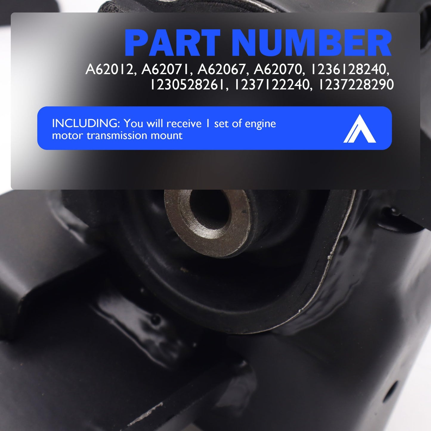 HiSport Engine Motor Transmission Mount Set - Compatible with Scion xB 2.4L 2008-2015 Replaces A62012 A62071 A62067 A62070