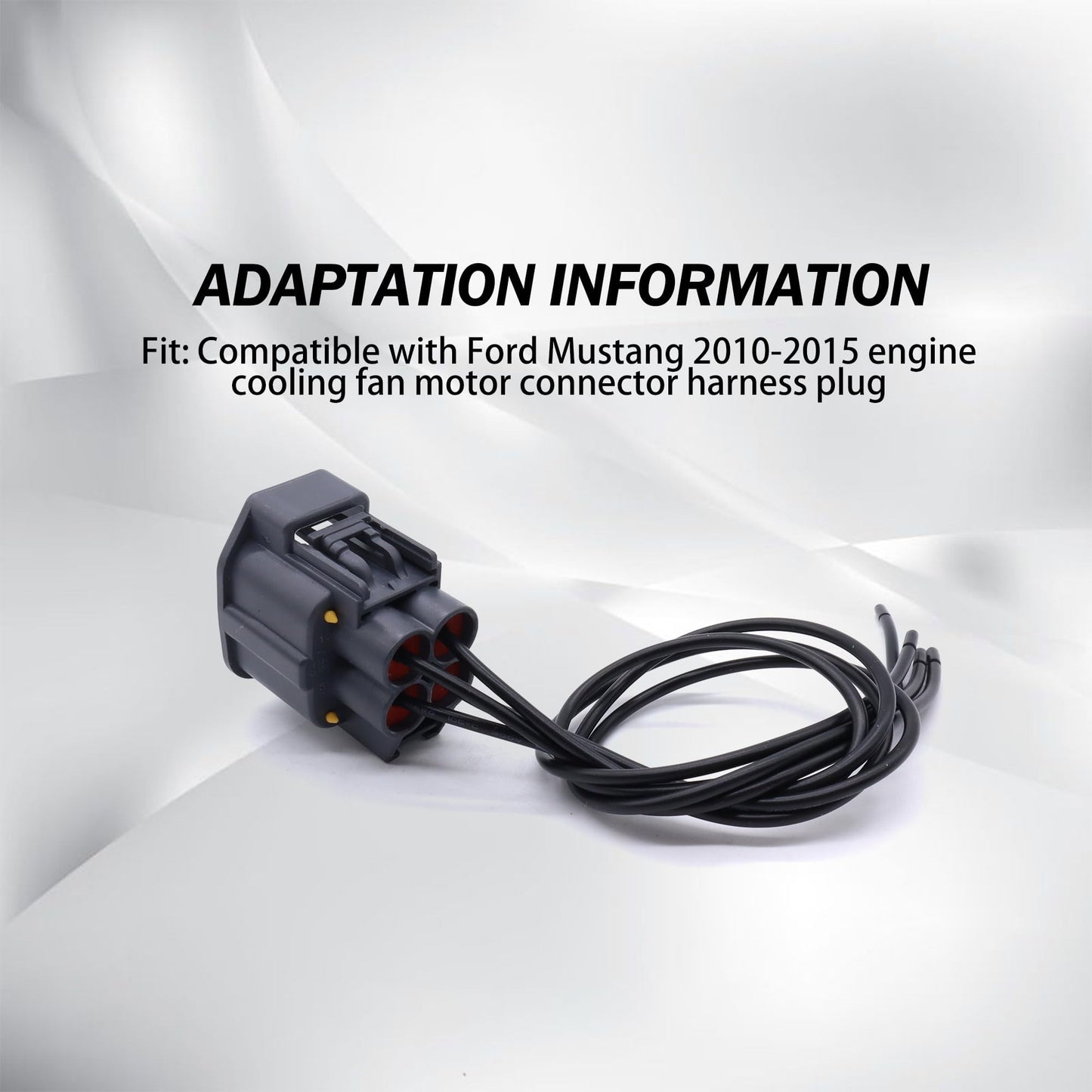 HiSport WPT1343 Engine Cooling Fan Motor Connector Compatible with Ford E-350 E-450 Expedition Explorer F-150 F-250 F-350 F-450 Super Duty Mustang Transit 150 250 350 2010-2015 Replace DU2Z14S411ABA