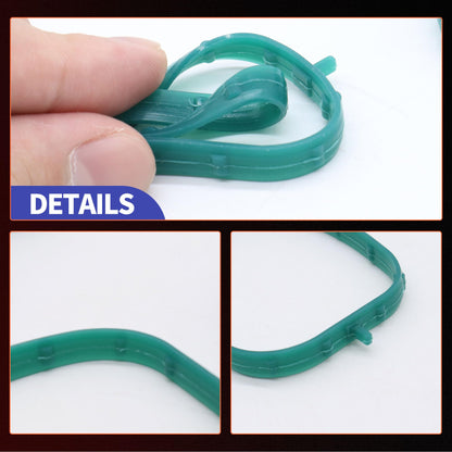 HiSport 8 PCS Engine Intake Manifold Gasket Runner Seals Compatible with GM Cadillac Chevrolet GMC Savana Sierra Silverado 1500 2500 3500 Yukon Camaro Corvette Escalade Replace 12626354