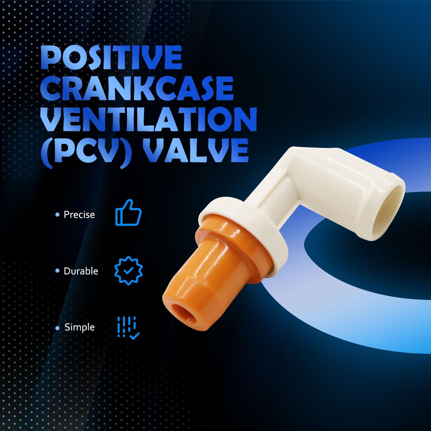 HiSport PCV Valve - Compatible with Mazda 2006-2015 MX-5 Miata 2004-2013 3 2006-2010 5 2003-2008 6 - Replace 045-0371 L32513890A LF1313890