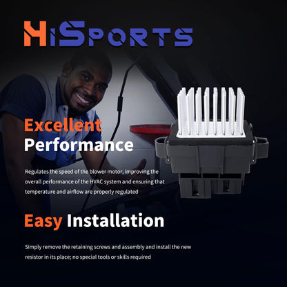 HiSport AC Heater Blower Motor Resistor 973-420 4P1594 Compatible with Chrysler 300, Pacifica, Town & Country, Dodge Charger, Durango, Grand Caravan, Magnum, Jeep Grand Cherokee