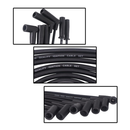 HiSport Spark Plug Wire Set 671-6128 Compatible with Jeep Wrangler Cherokee Grand Cherokee 1991-1999 4.0L 6 CYL Replacement for 6716128