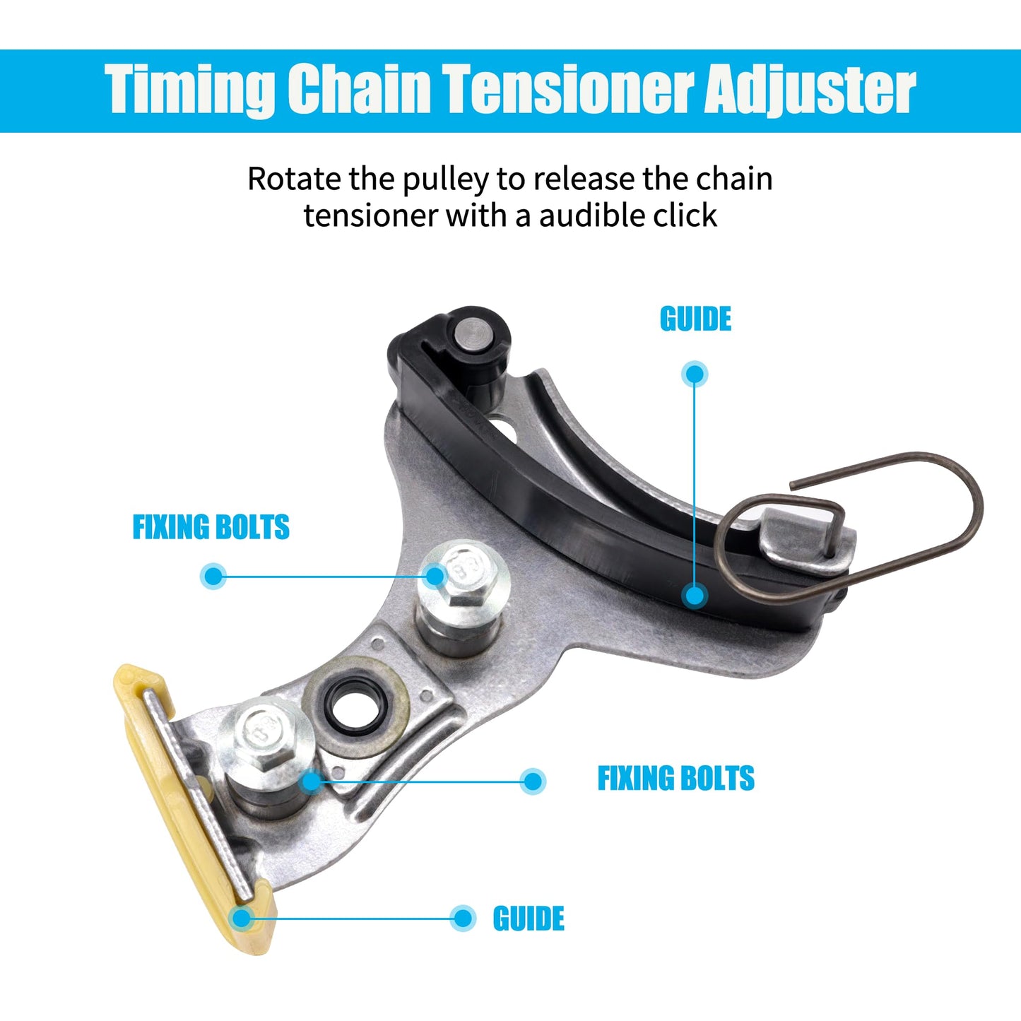 HiSport 12630107 Timing Chain Tensioner Kit - Compatible with Chevrolet GMC Cadillac CTS ESCALADE CAMARO CORVETTE EXPRESS 2500 3500 4500 2014-2023