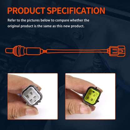 HiSport Oxygen O2 Sensor Upstream Downstream - Compatible with 2011-2013 Toyota Corolla Pontiac Vibe Replacement 25024486 25024777