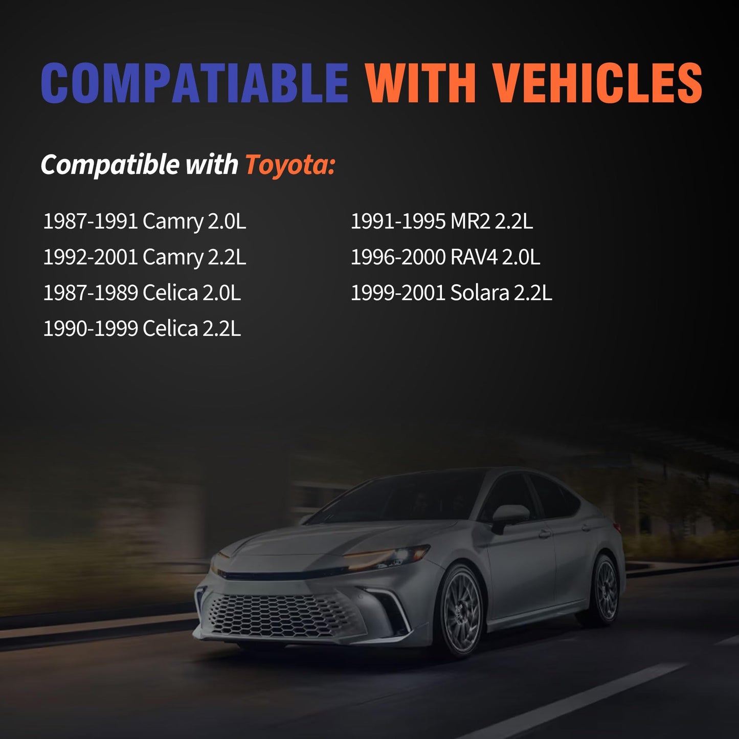 HiSport Valve Cover Gasket - Compatible with Toyota 1987-1991 Camry 1992-2001 Camry 1987-1989 Celica 1990-1999 Celica 1991-1995 MR2 1996-2000 RAV4 1999-2001 Solara 2.0L 2.2L - Replace VS50304R1