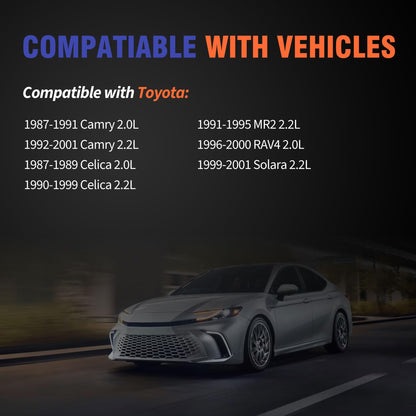 HiSport Valve Cover Gasket - Compatible with Toyota 1987-1991 Camry 1992-2001 Camry 1987-1989 Celica 1990-1999 Celica 1991-1995 MR2 1996-2000 RAV4 1999-2001 Solara 2.0L 2.2L - Replace VS50304R1