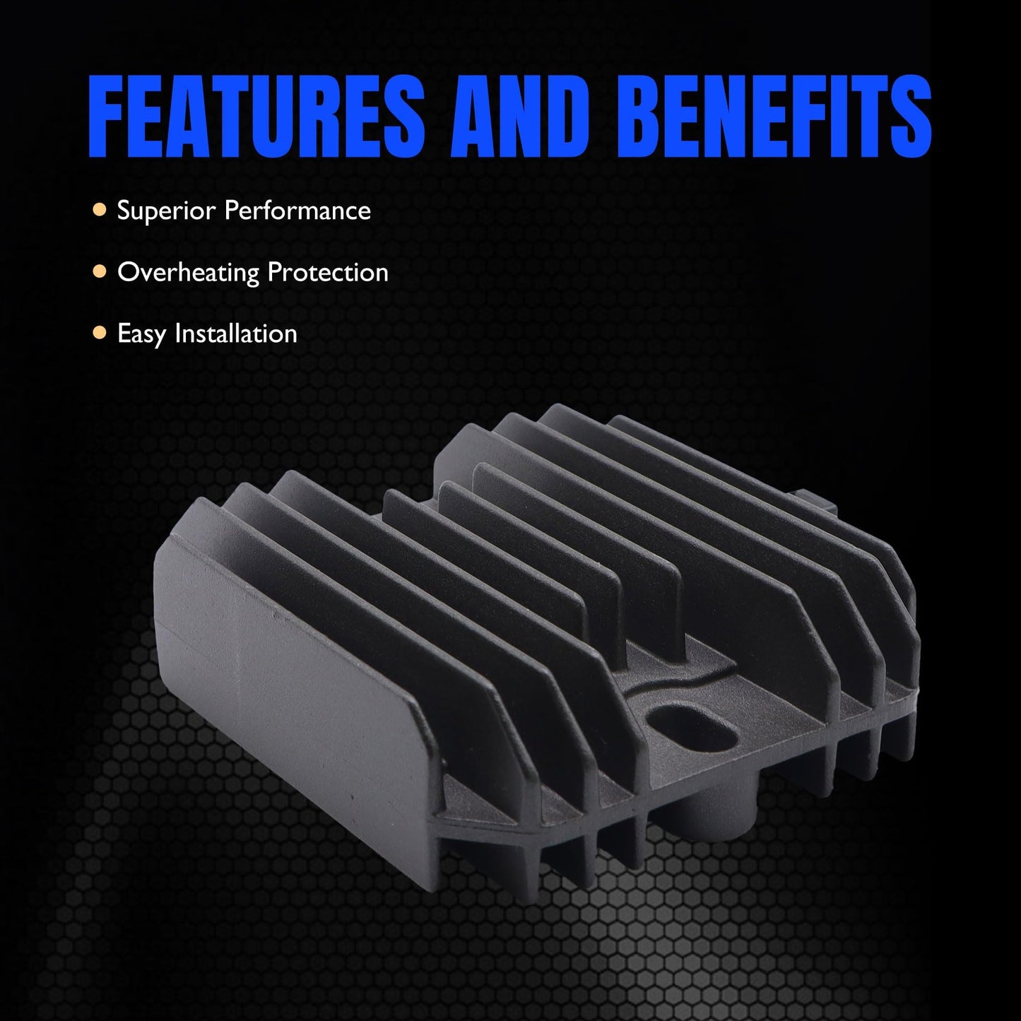 HiSport M70121 Voltage Regulator Rectifier Compatible with Kawasaki Fc420 Fc540 Fd671d Fd711d Fd750d Fd791d Mule 2010 2020 2030,John Deere 130 160 165 170 172 175 176 180 185 186 240 242 245 262 265