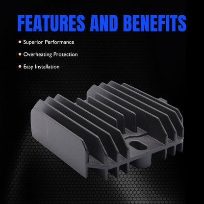 HiSport M70121 Voltage Regulator Rectifier Compatible with Kawasaki Fc420 Fc540 Fd671d Fd711d Fd750d Fd791d Mule 2010 2020 2030,John Deere 130 160 165 170 172 175 176 180 185 186 240 242 245 262 265