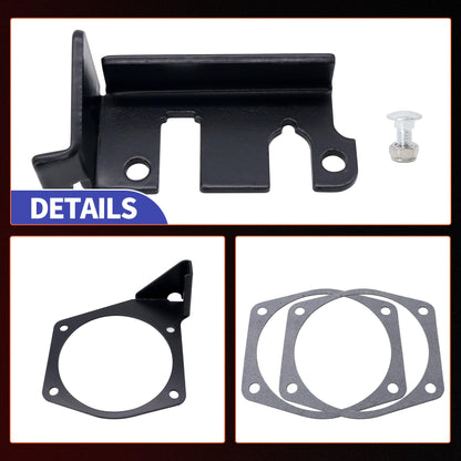 HiSport 81012 4-Bolt Throttle Cable Bracket - Intakes 92MM-102MM Compatible with Chevrolet Camaro Corvette Trailblazer SSR Impala Cadillac CTS XLR Pontiac G8 GTO Replaces 81042 81001 81002 81003