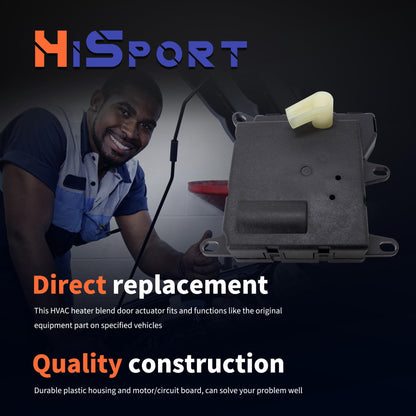 HiSport 604-208 HVAC Heater Blend Door Actuator - Compatible with Ford Crown Victoria 1993-2011 Mercury Marauder 2003-2004 Replaces 604208 F7AZ19E616AA