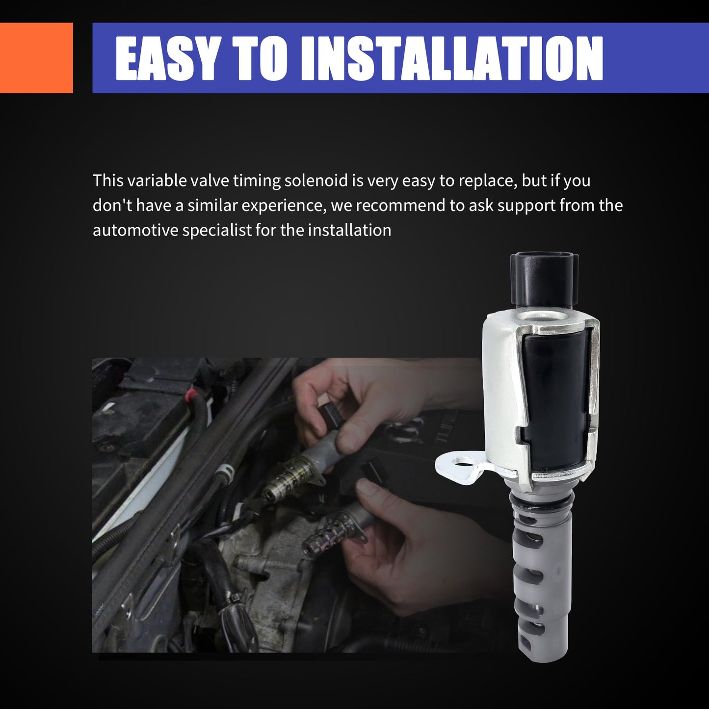 HiSport Engine Variable Valve Timing VVT Solenoid 15330-22030 917-019 Compatible with Chevrolet Prizm & Pontiac Vibe & Toyota Celica Corolla Matrix MR2 Spyde