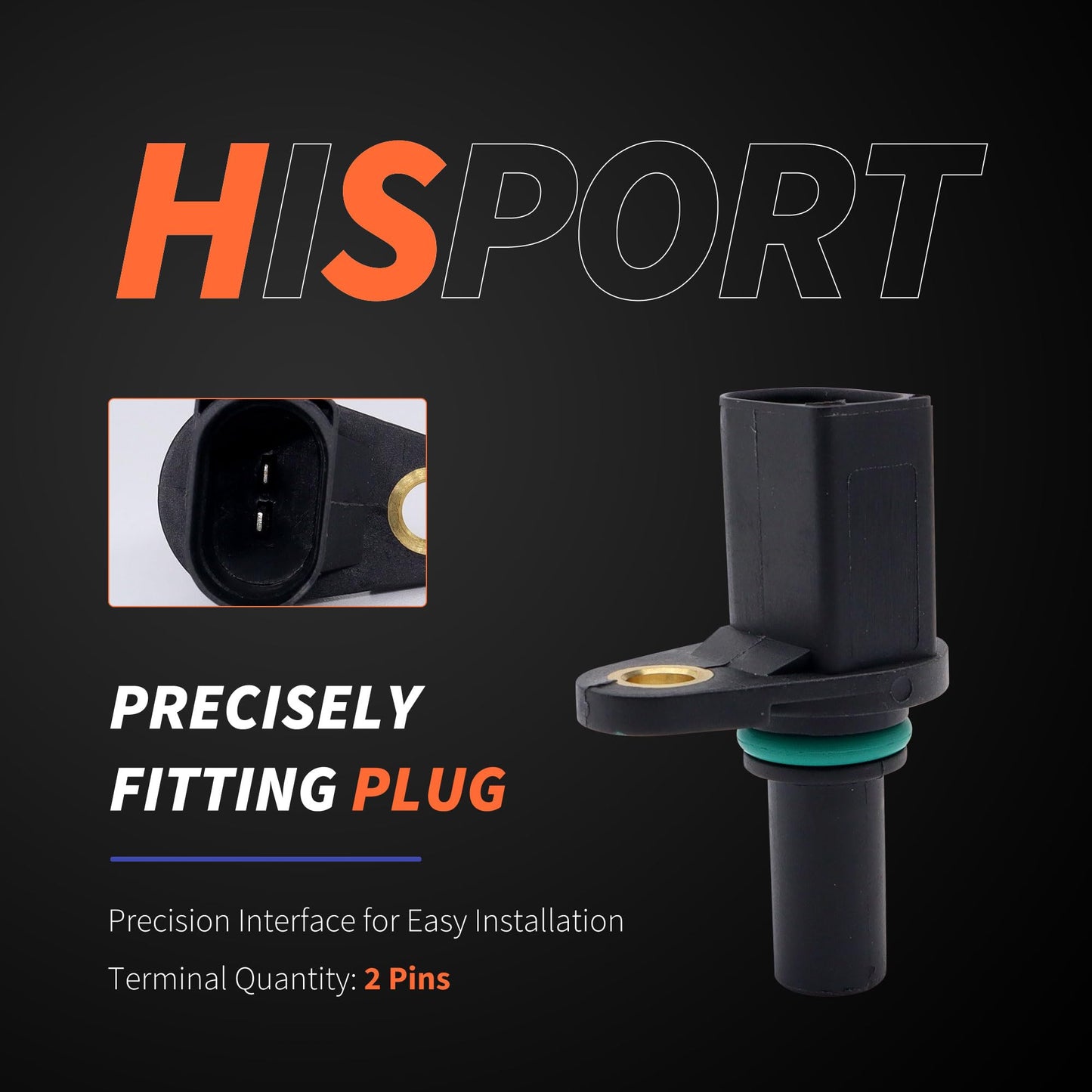 HiSport Transmission Input Speed Sensor Compatible with Volkswagen Golf 1999-2007 Beetle 1999-2005 Jetta 1999-2007 Golf City 2007-2009 Replacement for 095927321B 917-672 917672 AU0166