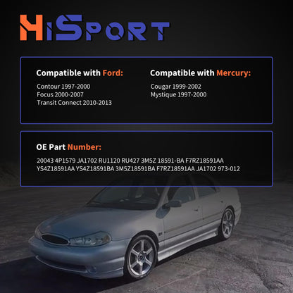 HiSport Blower Motor Resistor Control Module 3M5Z18591BA - Compatible with Ford Contour 1997-2000 Focus 2000-2007 Transit Connect 2010-2013 Mercury Cougar 1999-2002 Mystique 1997-2000