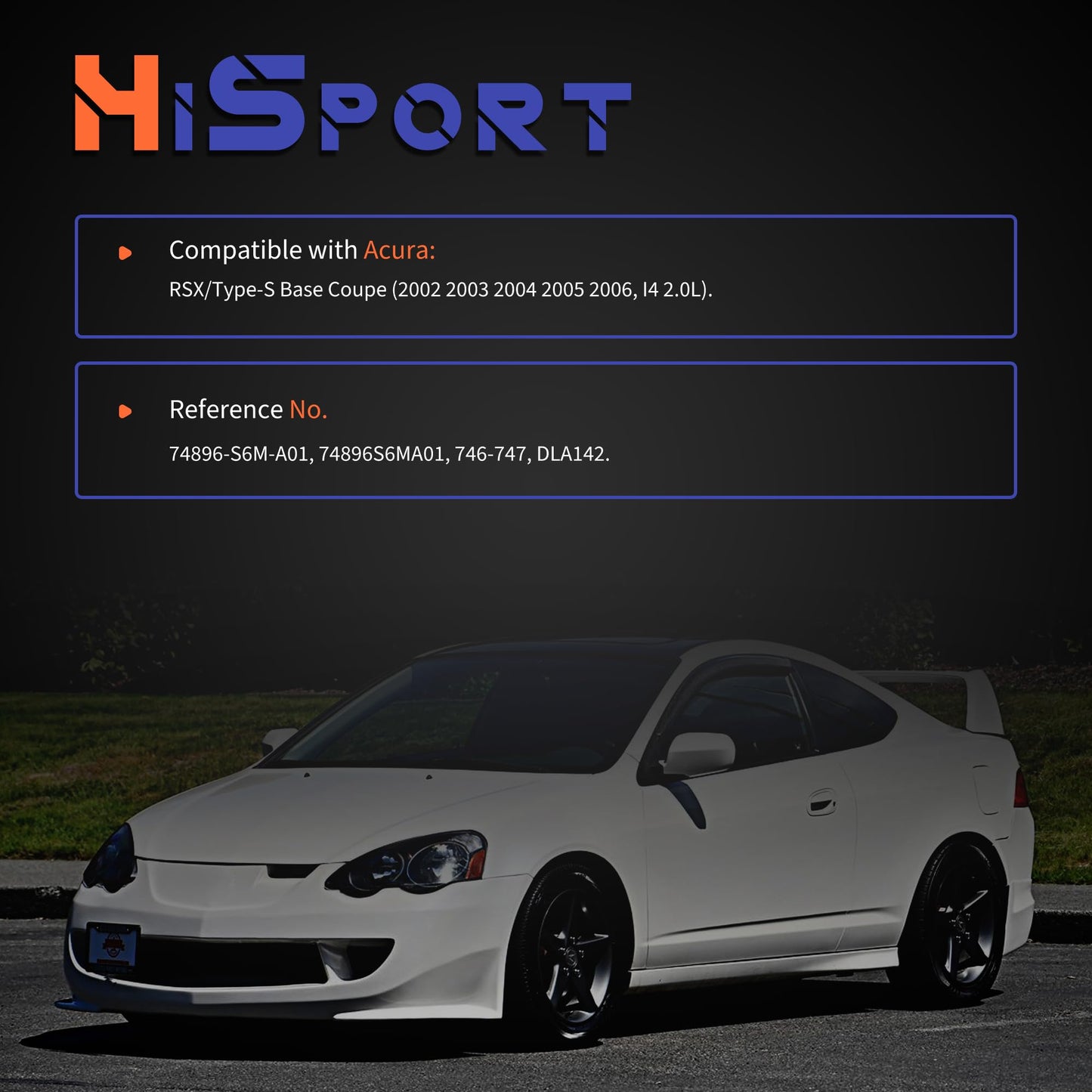 HiSport 74896-S6M-A01 Rear Tailgate Trunk Latch Lock Actuator Compatible with Acura RSX 2.0L 2002 2003 2004 2005 2006 Replacement for 74896S6MA01 746-747