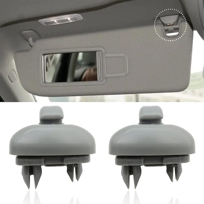 HiSport Inner Sun Visor Clips, Hook Retainer Bracket Mount Compatible with Audi A1 A3 A4 A5 Q3 Q5 S3 S4 S5 TT, 8U0857562A, 2PCS