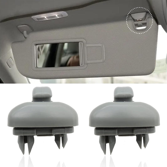 HiSport Inner Sun Visor Clips, Hook Retainer Bracket Mount Compatible with Audi A1 A3 A4 A5 Q3 Q5 S3 S4 S5 TT, 8U0857562A, 2PCS